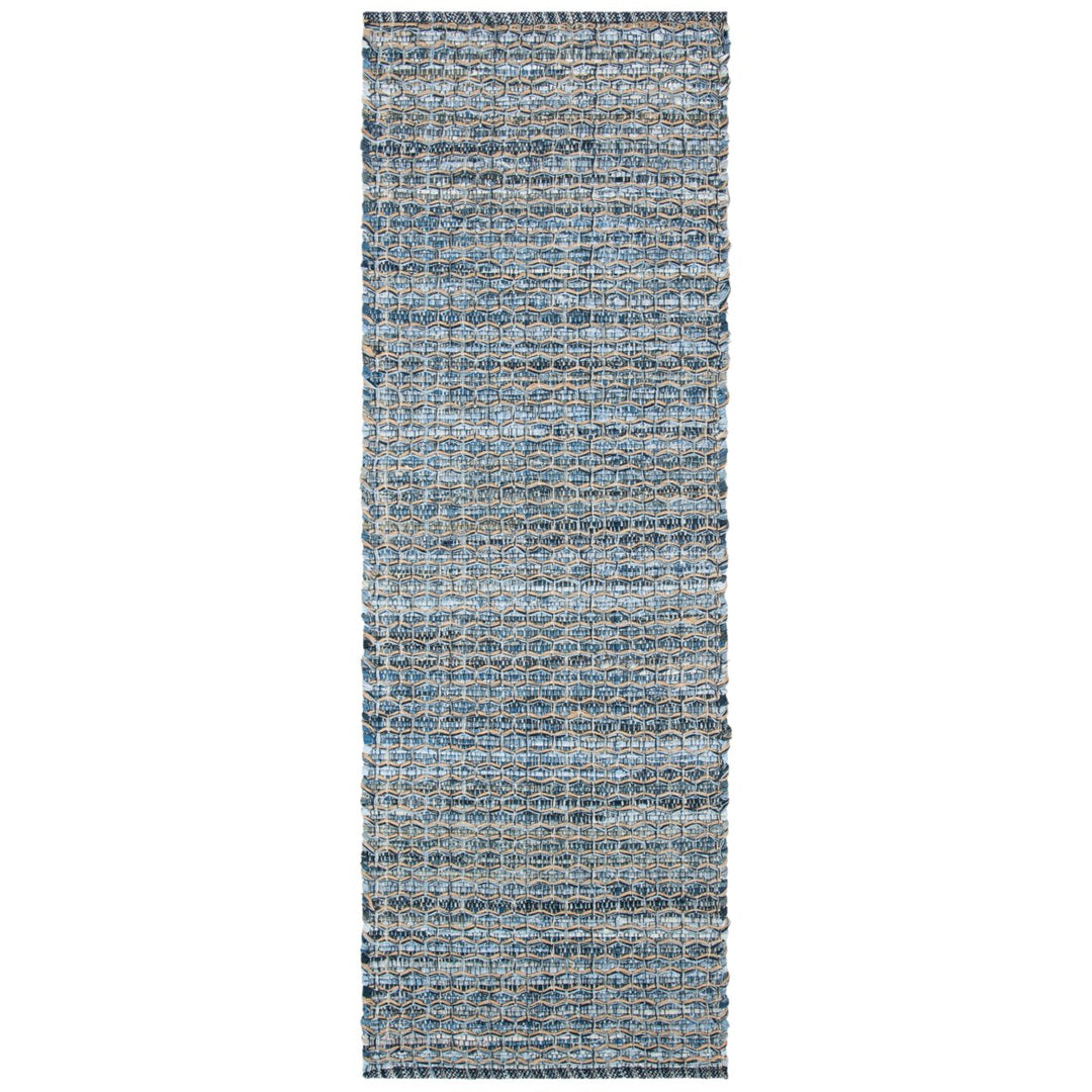 SAFAVIEH Montauk Collection MTK421L Handwoven Blue Rug Image 1