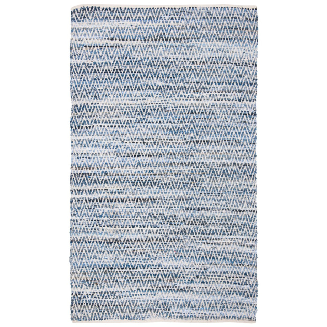 SAFAVIEH Montauk Collection MTK423L Handwoven Blue Rug Image 1