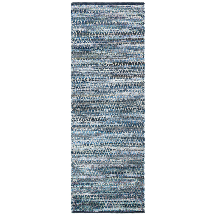 SAFAVIEH Montauk Collection MTK424L Handwoven Blue Rug Image 3