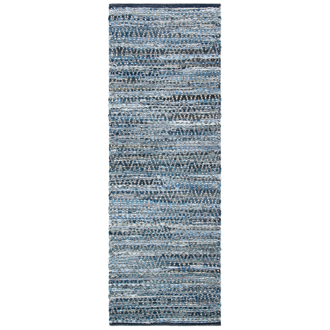 SAFAVIEH Montauk Collection MTK424L Handwoven Blue Rug Image 1