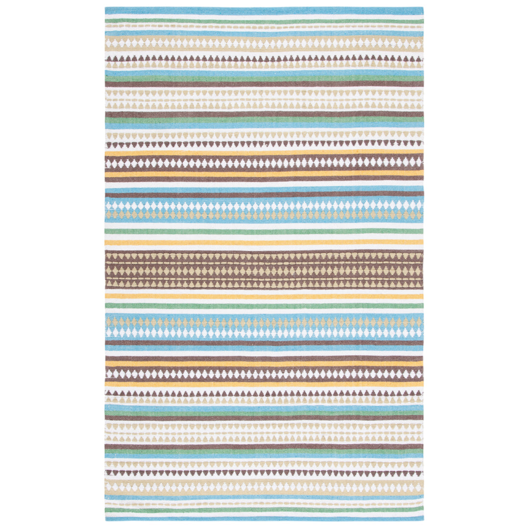 SAFAVIEH Montauk MTK451L Handwoven Light Blue /Ivory Rug Image 1