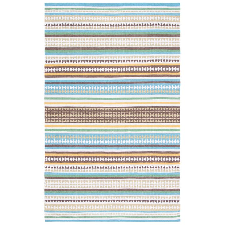 SAFAVIEH Montauk MTK451L Handwoven Light Blue /Ivory Rug Image 1