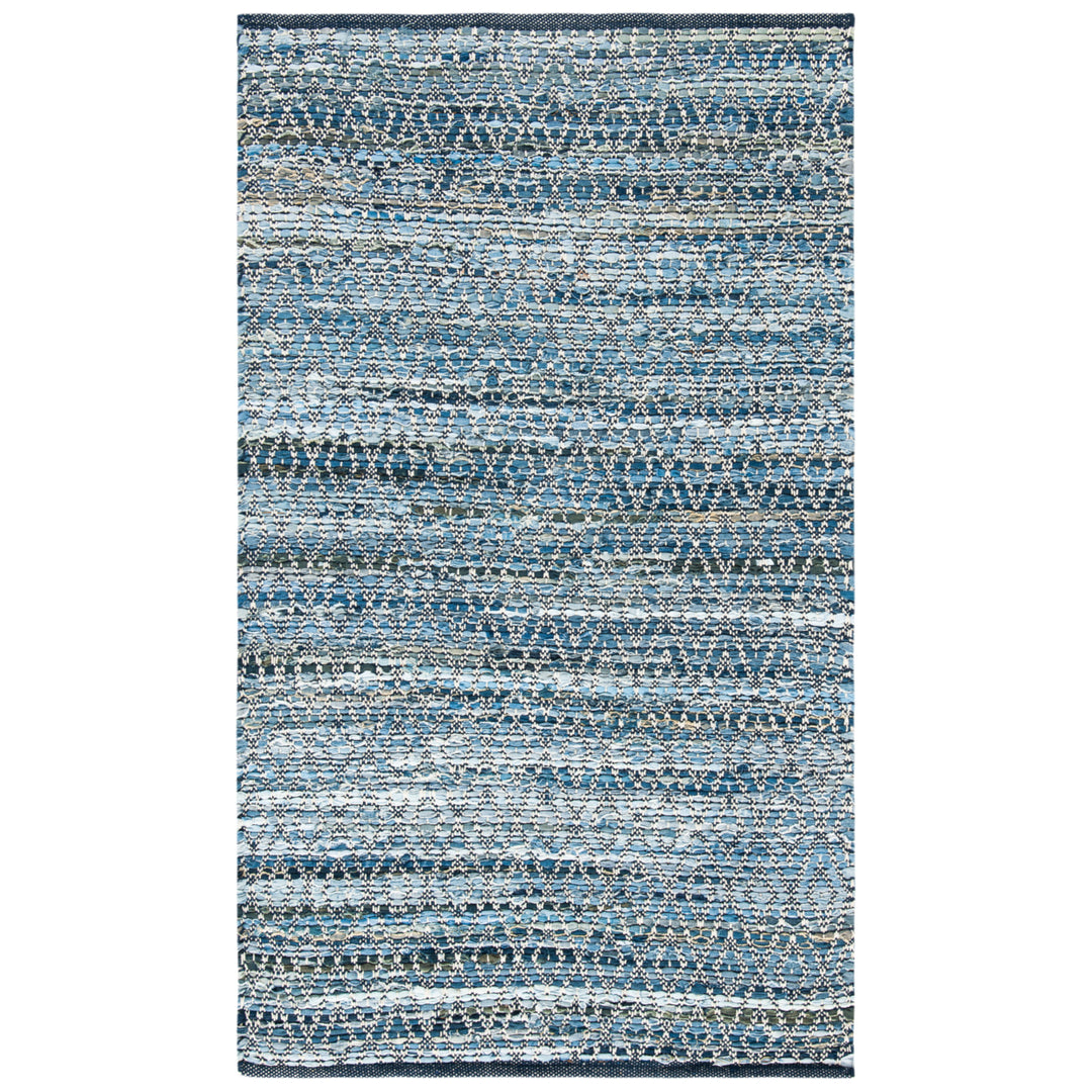 SAFAVIEH Montauk Collection MTK424L Handwoven Blue Rug Image 7