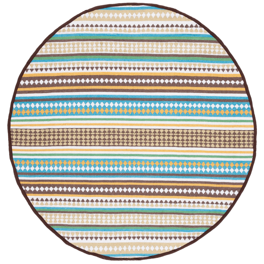 SAFAVIEH Montauk MTK451L Handwoven Light Blue /Ivory Rug Image 4