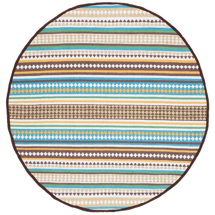 SAFAVIEH Montauk MTK451L Handwoven Light Blue /Ivory Rug Image 1