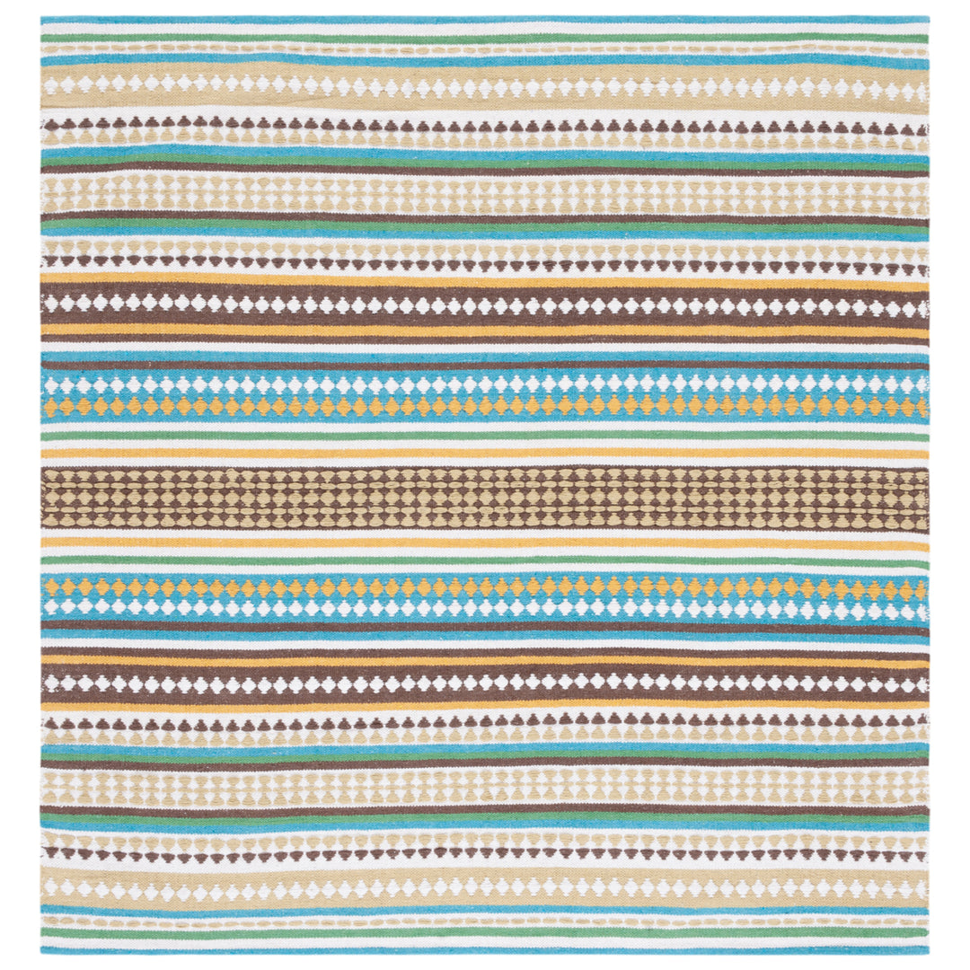 SAFAVIEH Montauk MTK451L Handwoven Light Blue /Ivory Rug Image 6