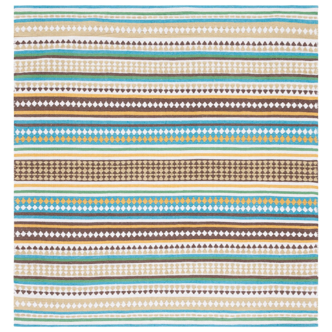 SAFAVIEH Montauk MTK451L Handwoven Light Blue /Ivory Rug Image 1