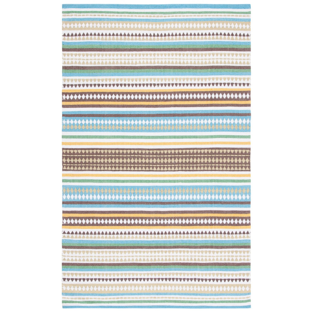 SAFAVIEH Montauk MTK451L Handwoven Light Blue /Ivory Rug Image 1