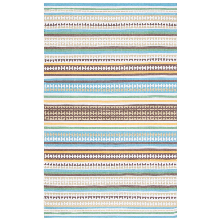 SAFAVIEH Montauk MTK451L Handwoven Light Blue /Ivory Rug Image 1