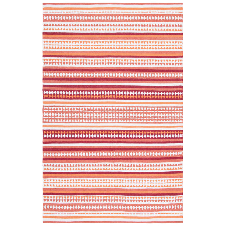 SAFAVIEH Montauk MTK451P Handwoven Orange / Ivory Rug Image 1