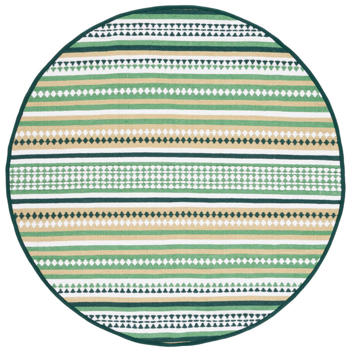 SAFAVIEH Montauk MTK451Y Handwoven Green / Ivory Rug Image 1