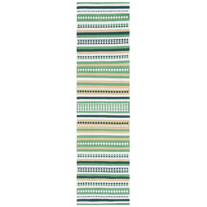 SAFAVIEH Montauk MTK451Y Handwoven Green / Ivory Rug Image 5