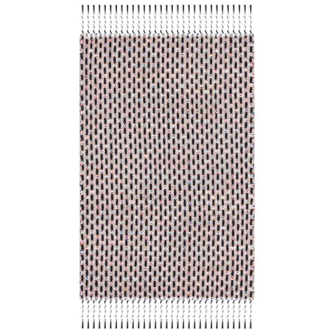 SAFAVIEH Montauk MTK475B Handwoven Beige / Black Rug Image 1