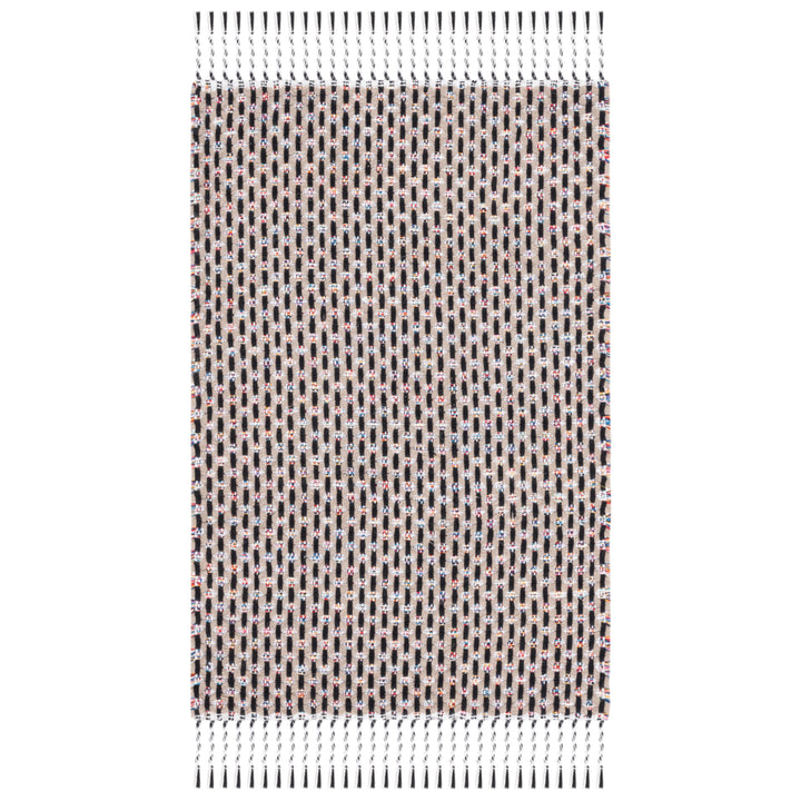 SAFAVIEH Montauk MTK475B Handwoven Beige / Black Rug Image 1