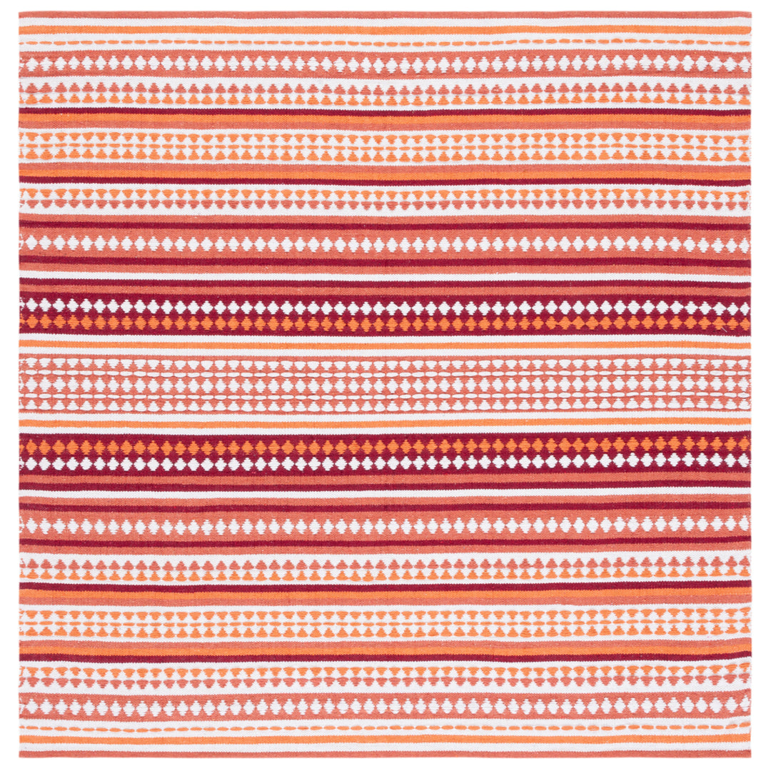 SAFAVIEH Montauk MTK451P Handwoven Orange / Ivory Rug Image 6