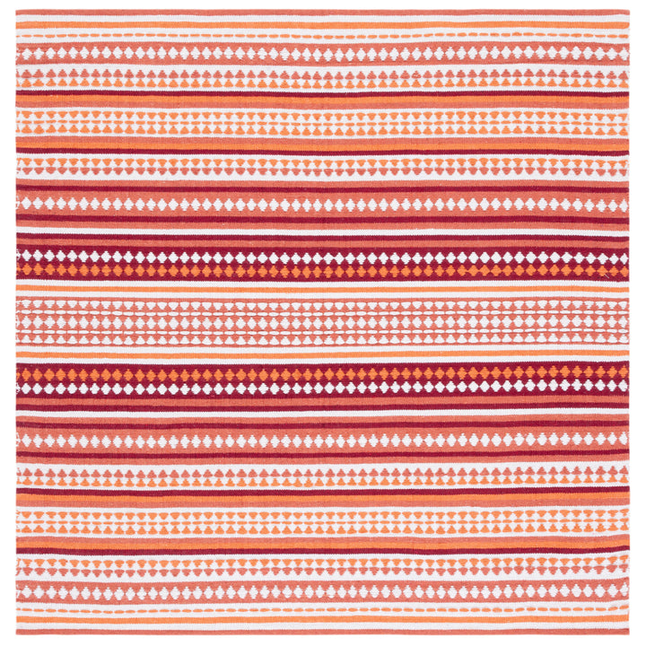 SAFAVIEH Montauk MTK451P Handwoven Orange / Ivory Rug Image 6