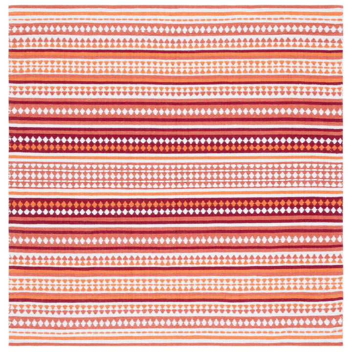 SAFAVIEH Montauk MTK451P Handwoven Orange / Ivory Rug Image 1