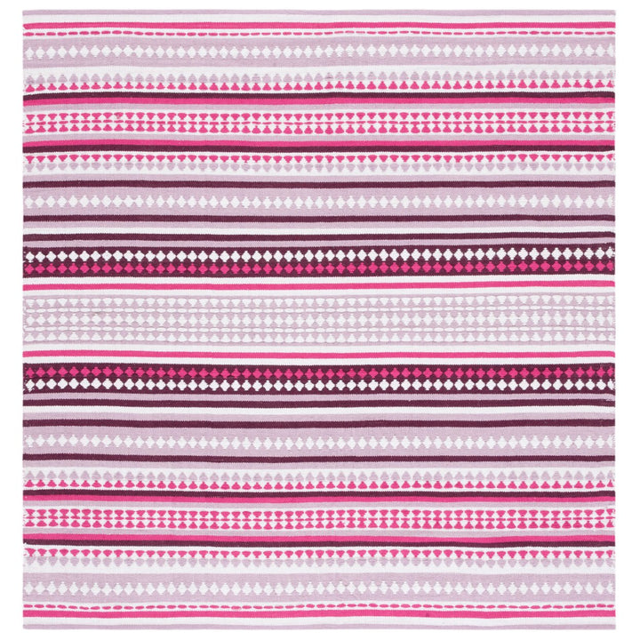 SAFAVIEH Montauk MTK451R Handwoven Pink / Ivory Rug Image 1