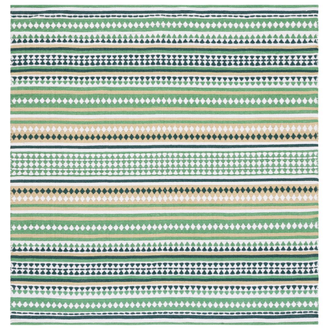 SAFAVIEH Montauk MTK451Y Handwoven Green / Ivory Rug Image 6