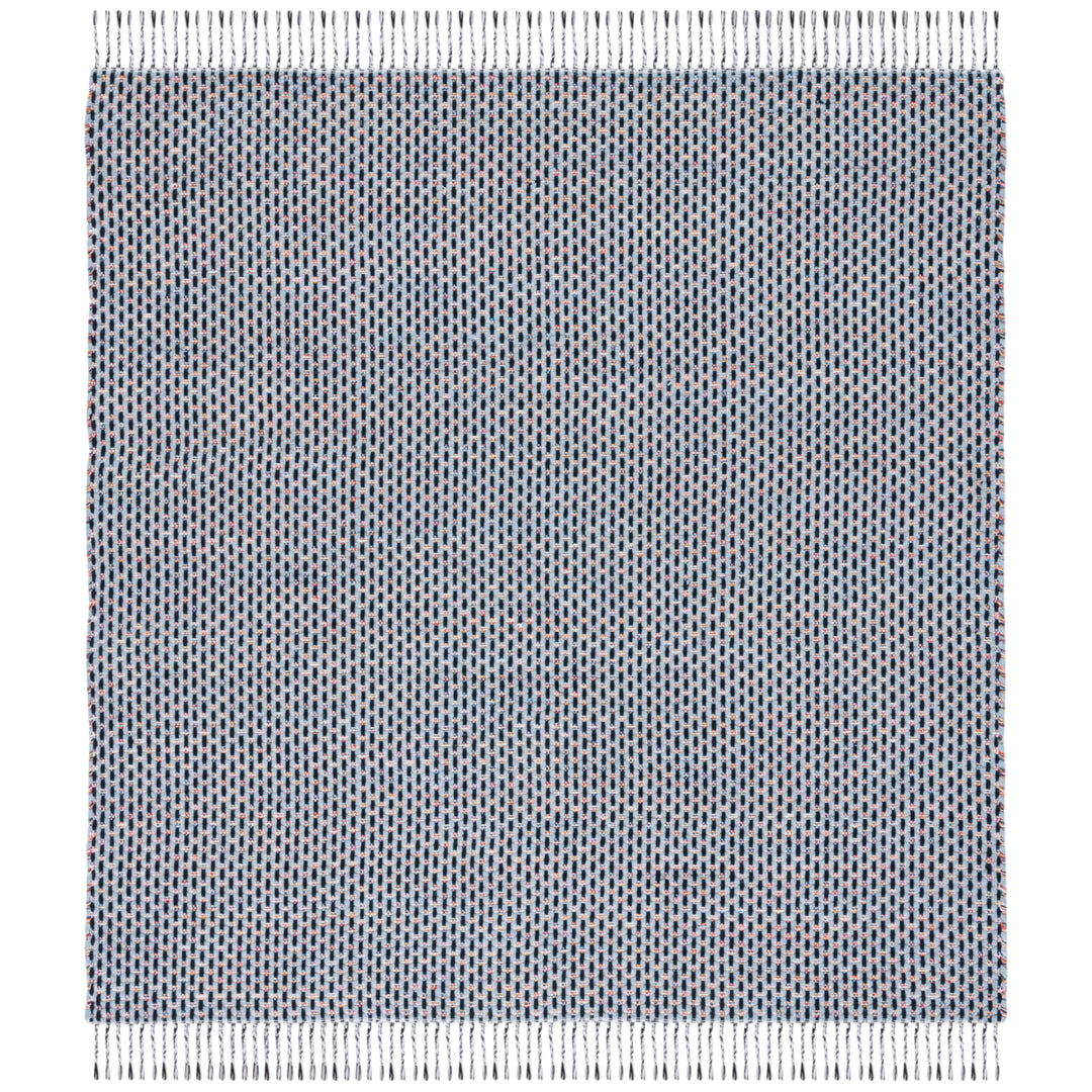 SAFAVIEH Montauk MTK475L Handwoven Blue / Black Rug Image 2