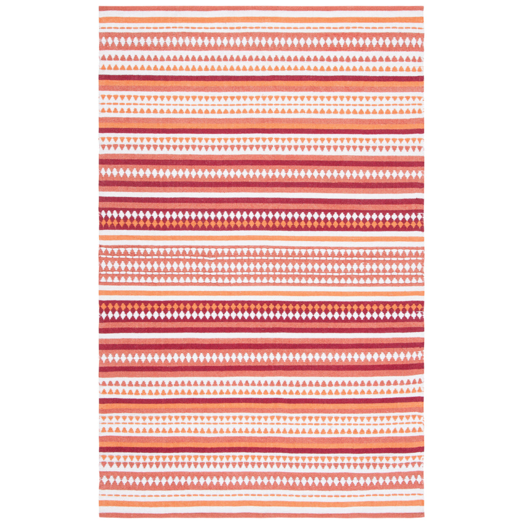 SAFAVIEH Montauk MTK451P Handwoven Orange / Ivory Rug Image 10