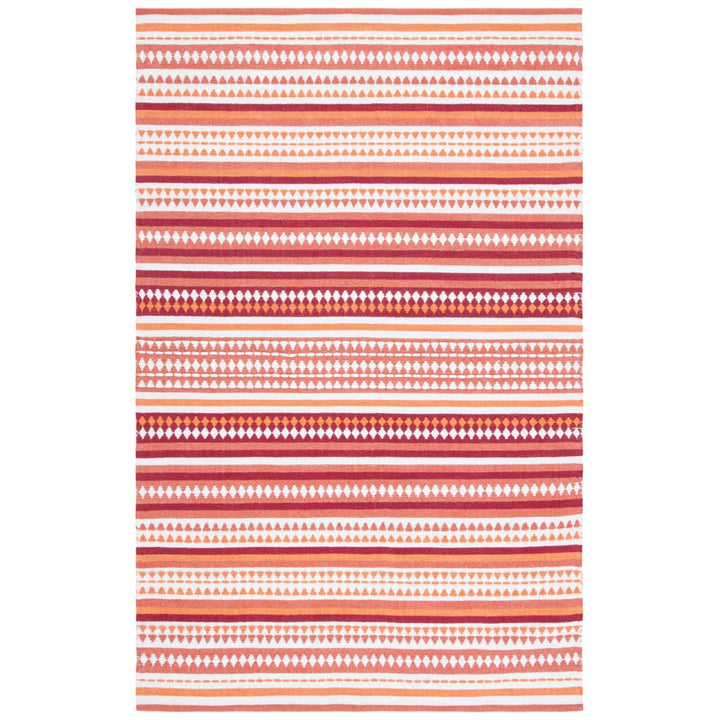 SAFAVIEH Montauk MTK451P Handwoven Orange / Ivory Rug Image 1