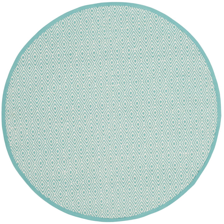 SAFAVIEH Montauk MTK515A Handwoven Ivory / Aqua Rug Image 4