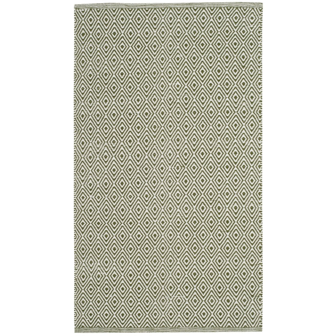 SAFAVIEH Montauk MTK515H Handwoven Ivory / Green Rug Image 1