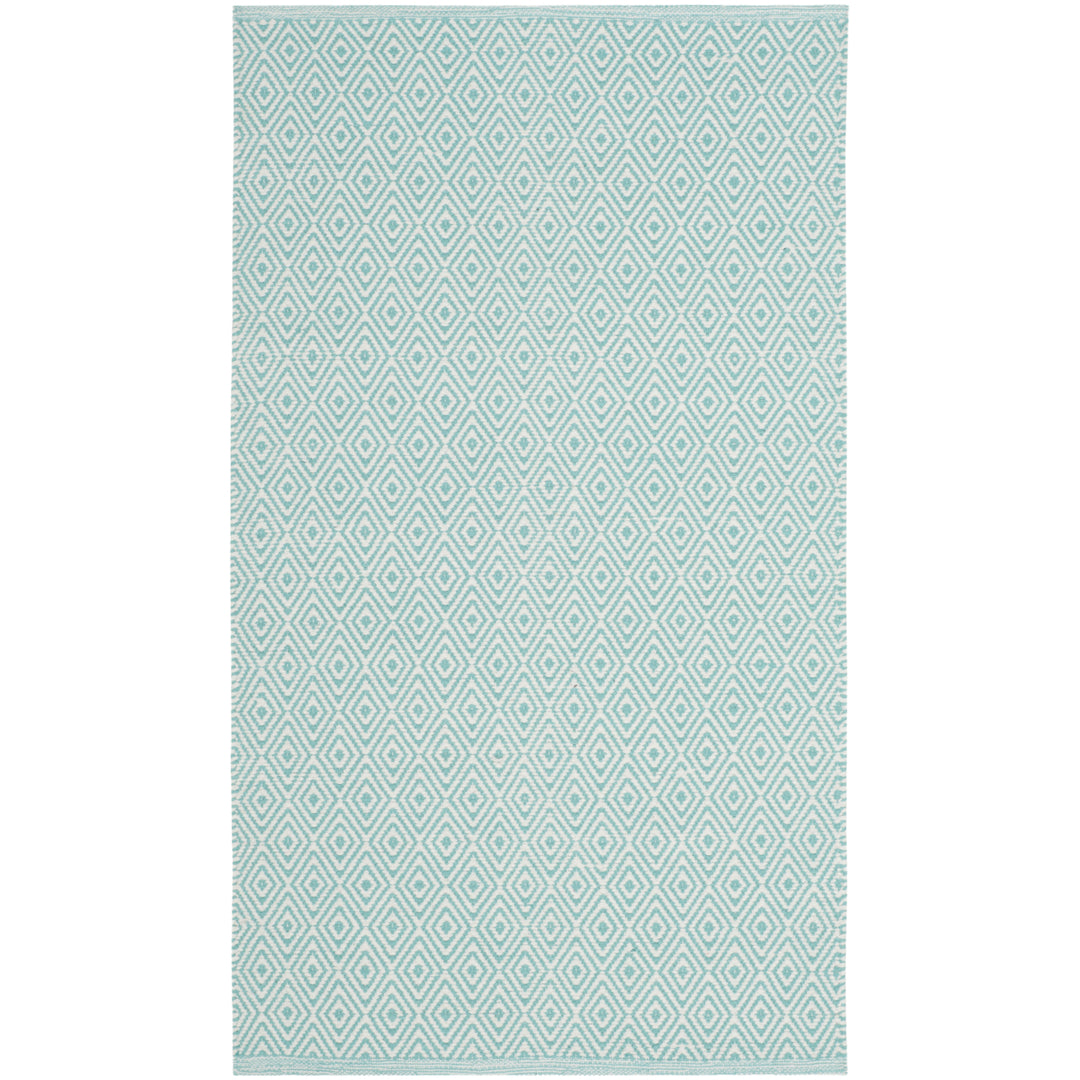 SAFAVIEH Montauk MTK515A Handwoven Ivory / Aqua Rug Image 8