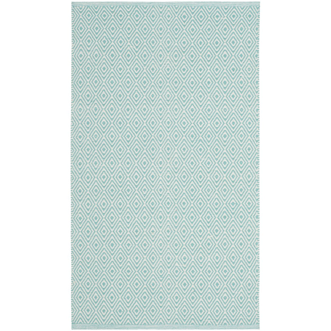 SAFAVIEH Montauk MTK515A Handwoven Ivory / Aqua Rug Image 1