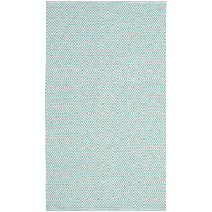 SAFAVIEH Montauk MTK515A Handwoven Ivory / Aqua Rug Image 1