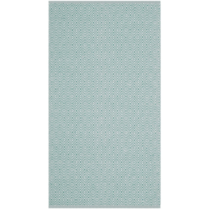 SAFAVIEH Montauk MTK515A Handwoven Ivory / Aqua Rug Image 1