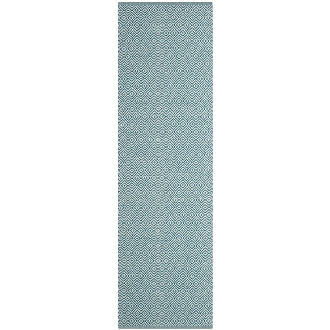SAFAVIEH Montauk MTK515B Handwoven Ivory / Turquoise Rug Image 3