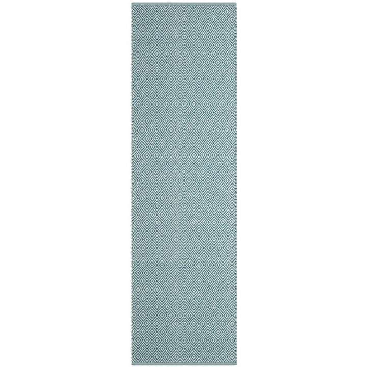 SAFAVIEH Montauk MTK515B Handwoven Ivory / Turquoise Rug Image 1