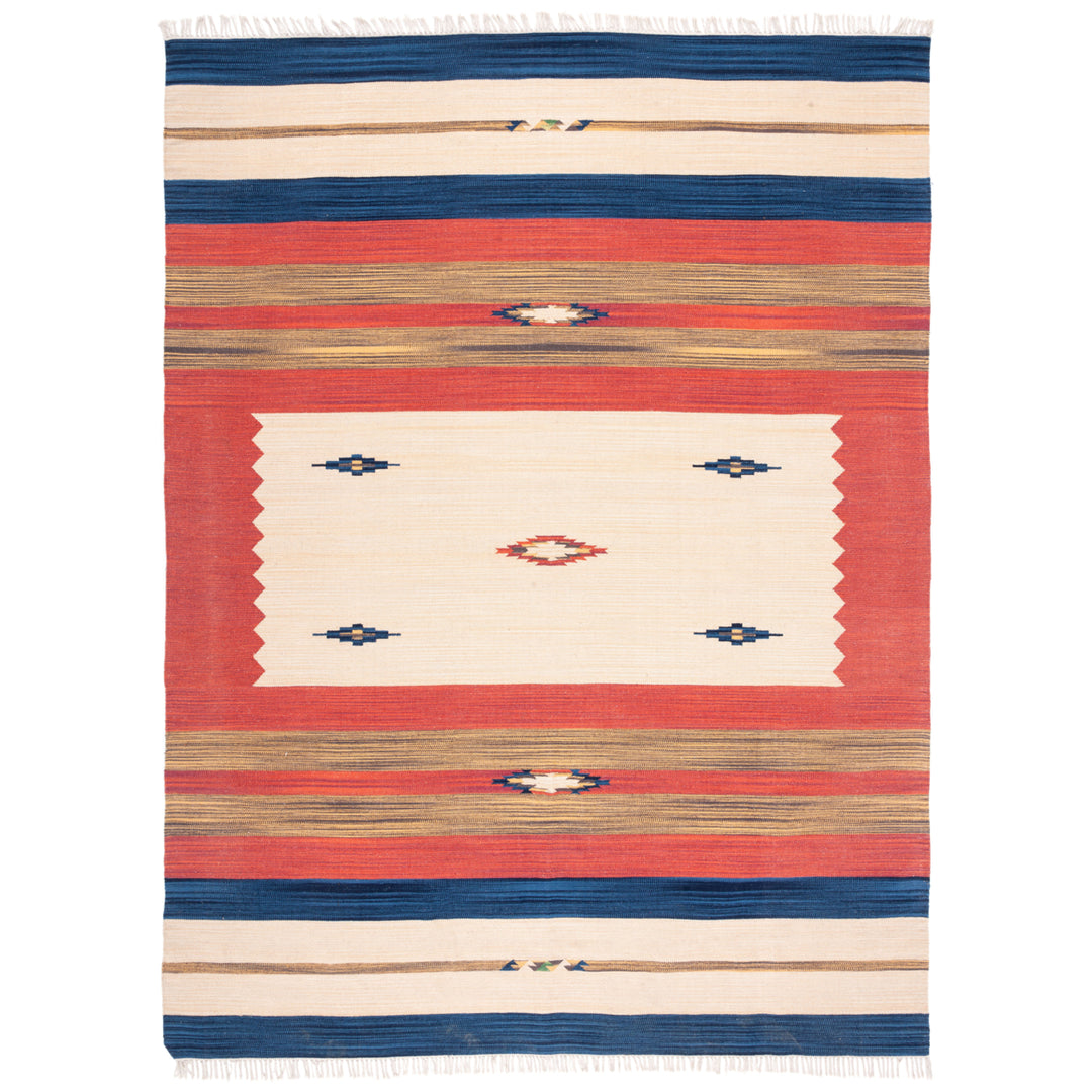 SAFAVIEH Montauk MTK552A Handwoven Blue / Red Rug Image 1