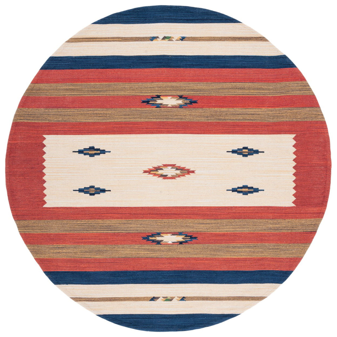 SAFAVIEH Montauk MTK552A Handwoven Blue / Red Rug Image 1