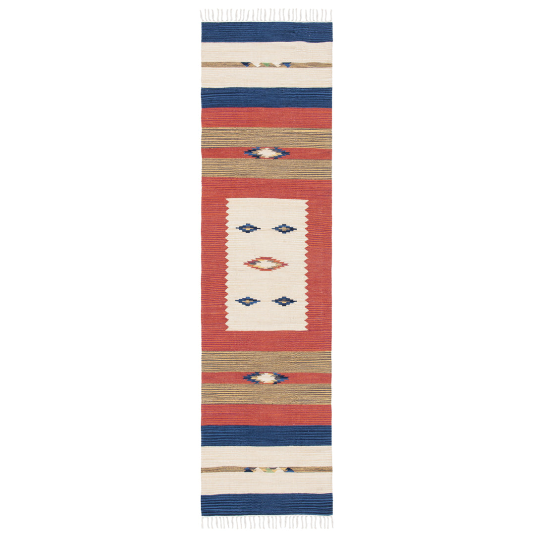 SAFAVIEH Montauk MTK552A Handwoven Blue / Red Rug Image 5