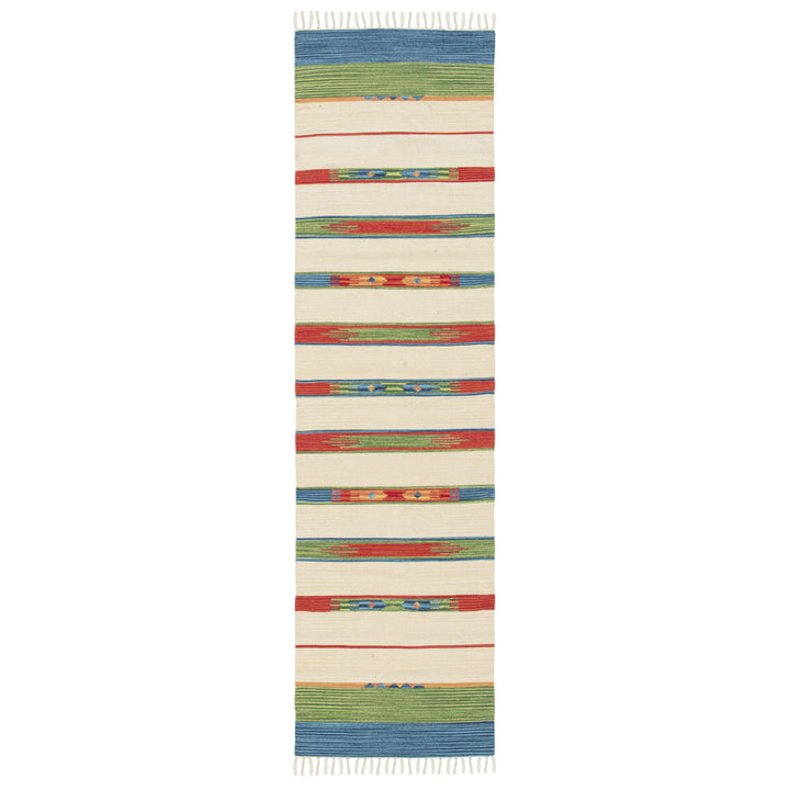 SAFAVIEH Montauk MTK553Y Handwoven Green / Blue Rug Image 5