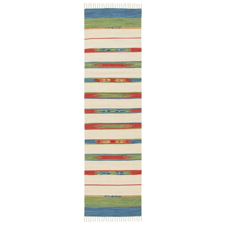 SAFAVIEH Montauk MTK553Y Handwoven Green / Blue Rug Image 1