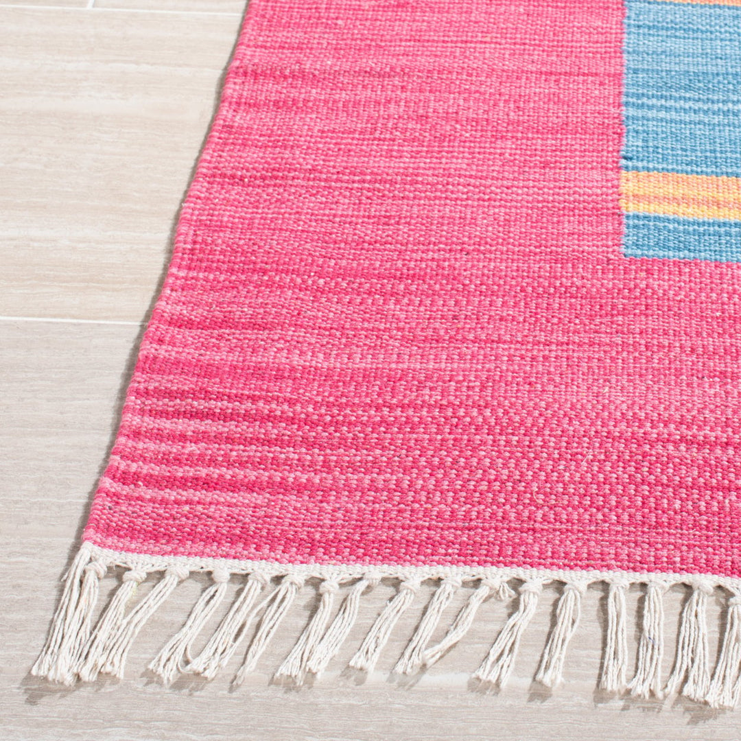 SAFAVIEH Montauk MTK551Q Handwoven Red / Blue Rug Image 6