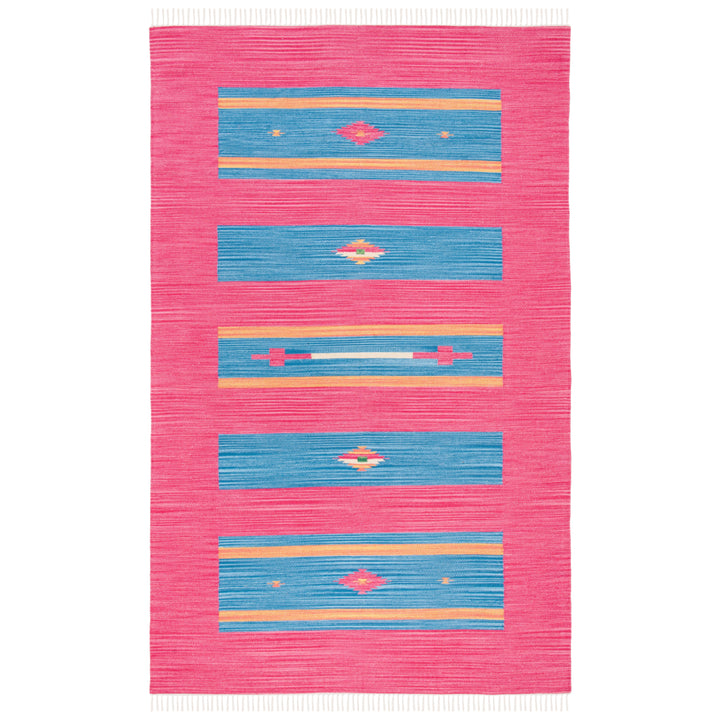 SAFAVIEH Montauk MTK551Q Handwoven Red / Blue Rug Image 9