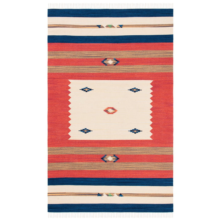 SAFAVIEH Montauk MTK552A Handwoven Blue / Red Rug Image 10