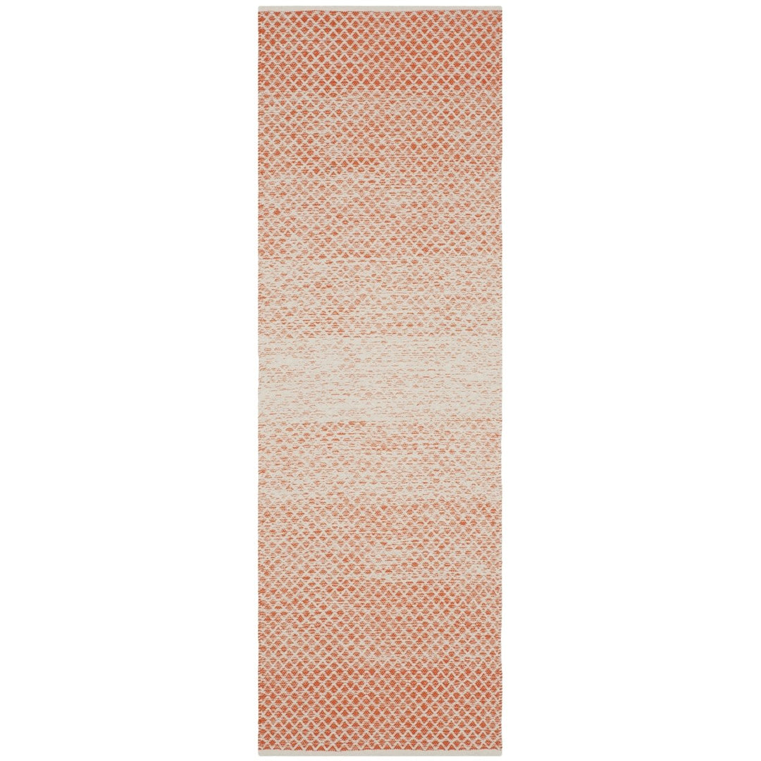 SAFAVIEH Montauk MTK601D Handwoven Orange / Ivory Rug Image 1