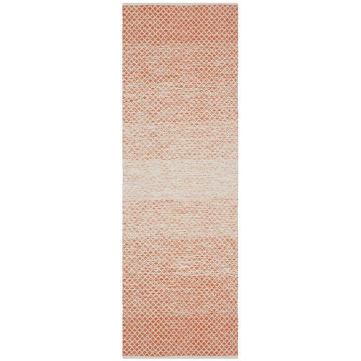 SAFAVIEH Montauk MTK601D Handwoven Orange / Ivory Rug Image 4