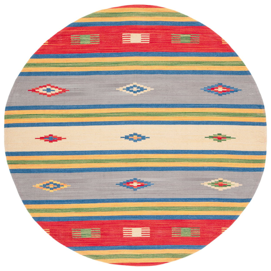 SAFAVIEH Montauk MTK555M Handwoven Blue / Red Rug Image 1