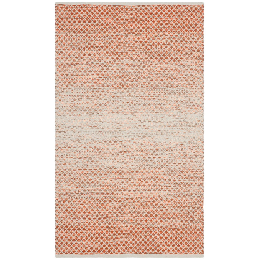 SAFAVIEH Montauk MTK601D Handwoven Orange / Ivory Rug Image 1