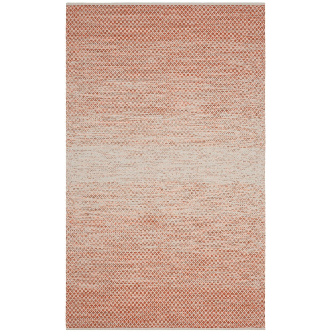 SAFAVIEH Montauk MTK601D Handwoven Orange / Ivory Rug Image 1