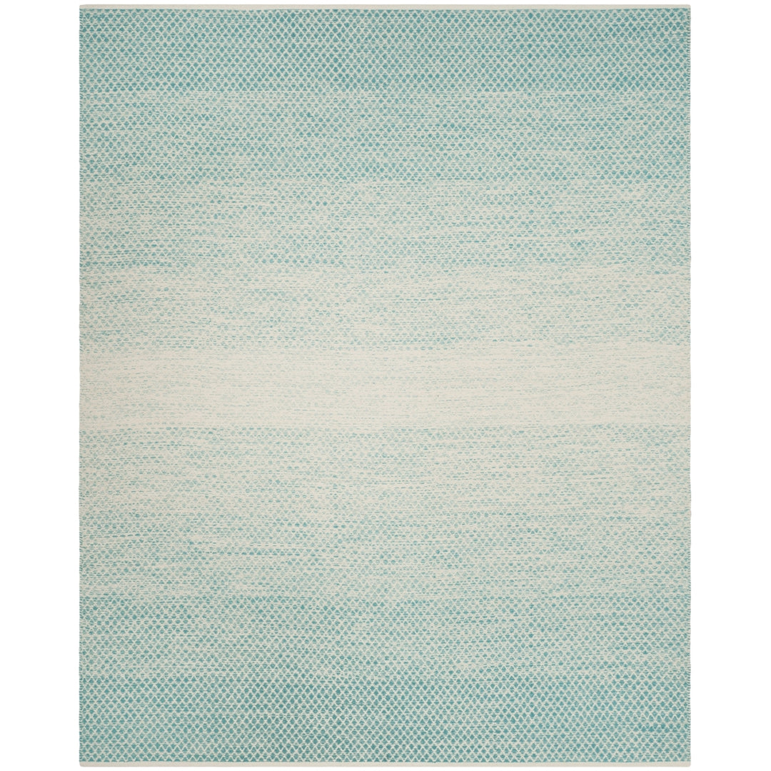 SAFAVIEH Montauk MTK601E Handwoven Turquoise / Ivory Rug Image 1