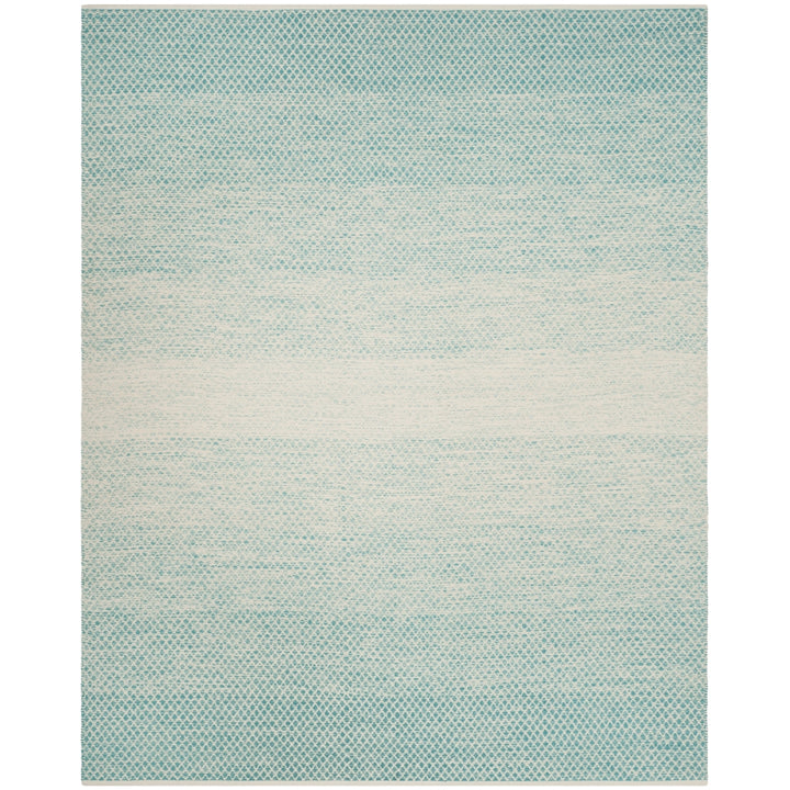 SAFAVIEH Montauk MTK601E Handwoven Turquoise / Ivory Rug Image 1