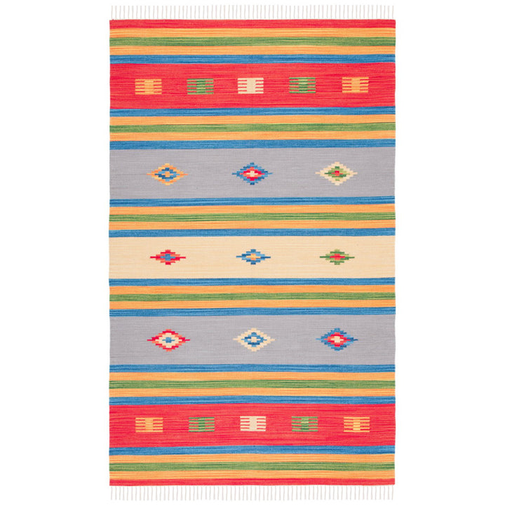 SAFAVIEH Montauk MTK555M Handwoven Blue / Red Rug Image 1